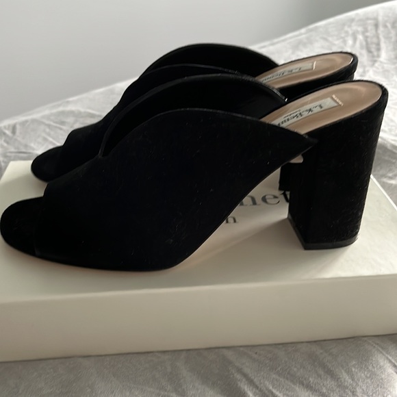 L.K. Bennett Carmela Block Heel Mules - Picture 1 of 8